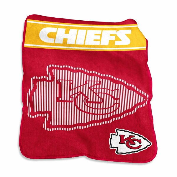 Logo Brands Kansas City Chiefs 60x80 Raschel Throw 616-26X